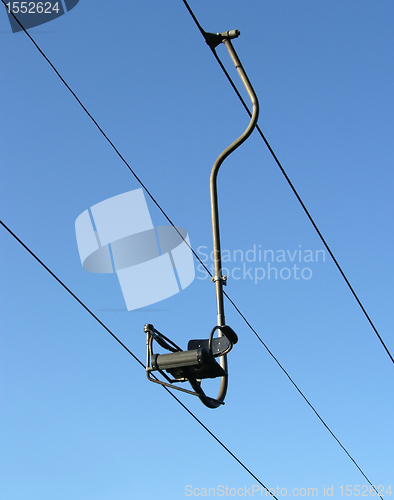 Image of Chair-lift and the blue sky