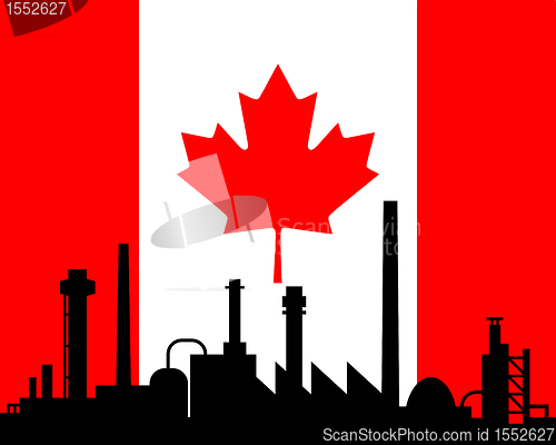 Image of Industry and flag of Canada