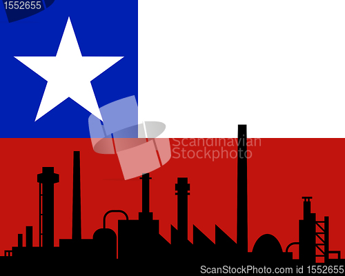 Image of Industry and flag of Chile