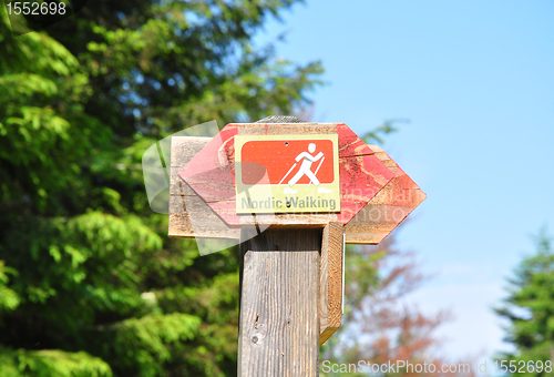 Image of Nordic walking sign