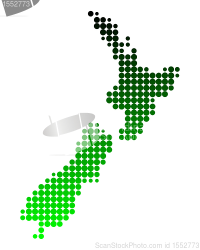 Image of Map of New Zealand