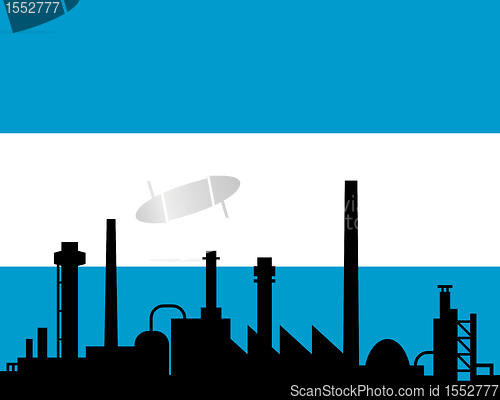 Image of Industry and flag of Argentina