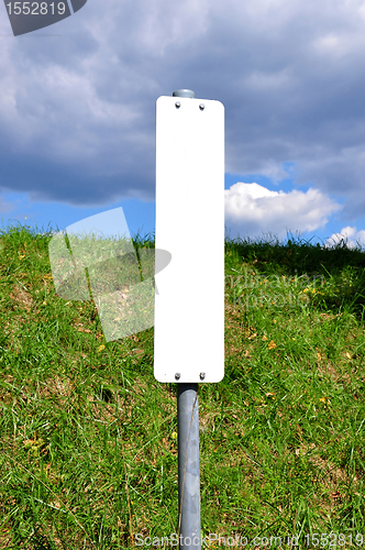 Image of White sign 