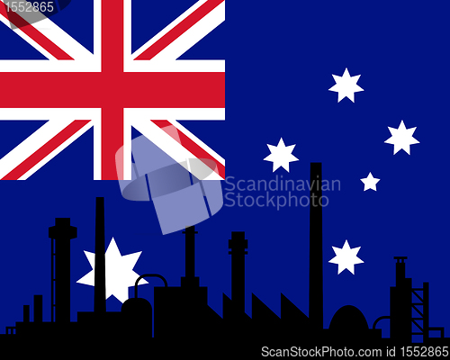 Image of Industry and flag of Australia