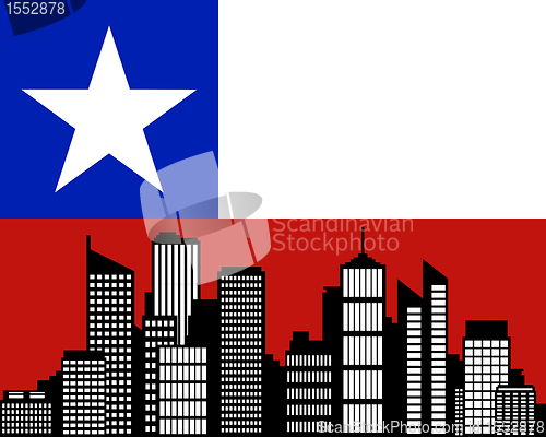 Image of City and flag of Chile