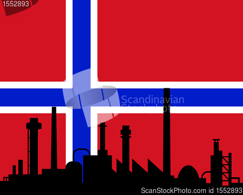 Image of Industry and flag of Norway