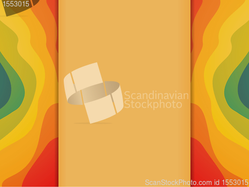 Image of Colorful Waves Background with Copyspace