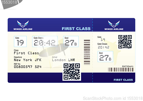 Image of Plane ticket QR code