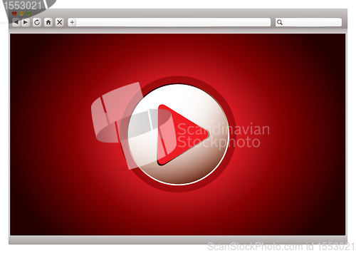 Image of Internet video red browser