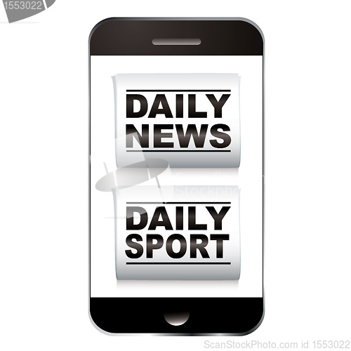 Image of Smart phone sport news