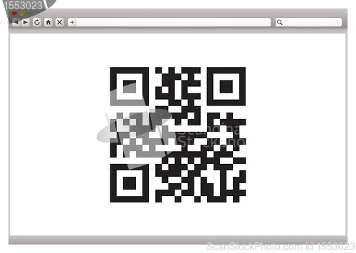 Image of Internet browser qr code