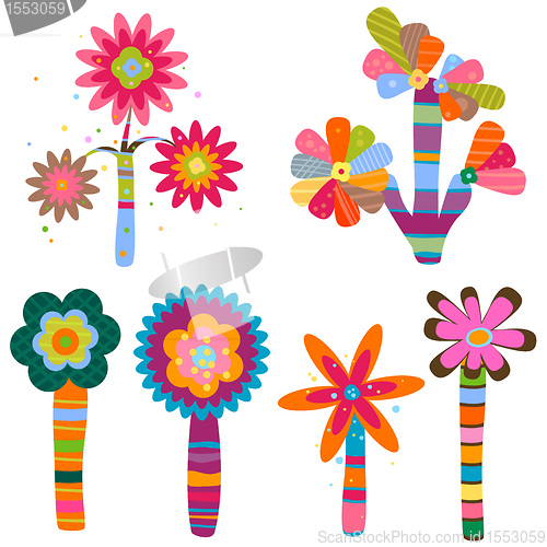 Image of retro flowers