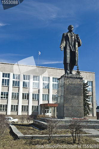 Image of Lenin. The monument in the Alexandrov city. Russia