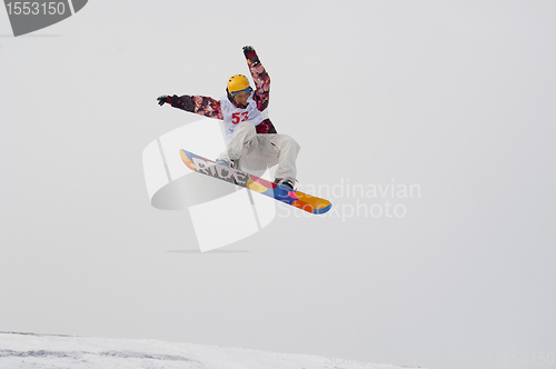 Image of Snowboard jump