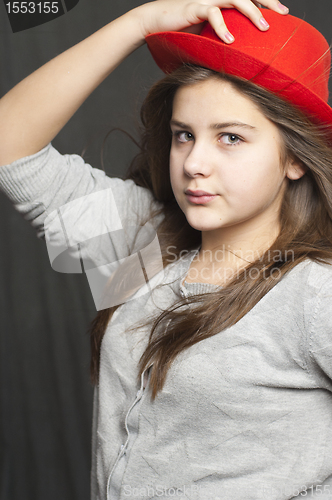 Image of Girl with hat
