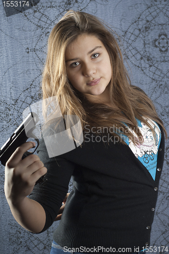 Image of Girl with a weapon