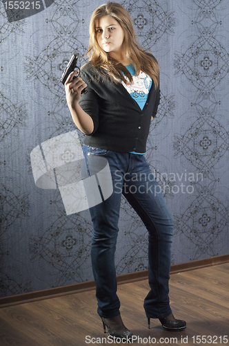 Image of Girl with a weapon