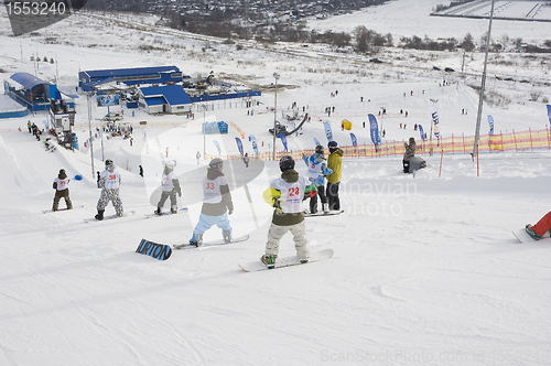 Image of Snowboard jump