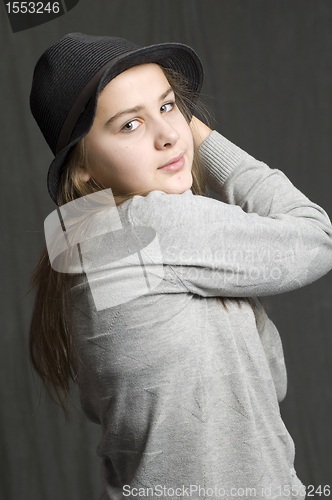 Image of Girl with hat