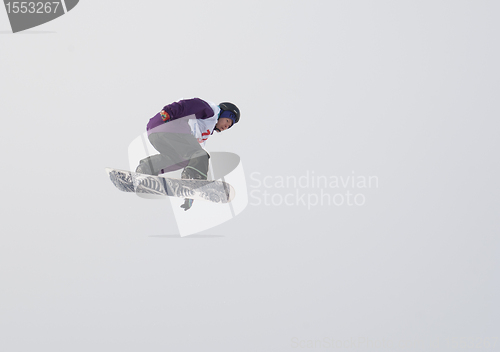 Image of Snowboard jump