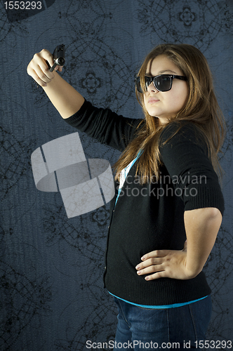 Image of Girl with a weapon