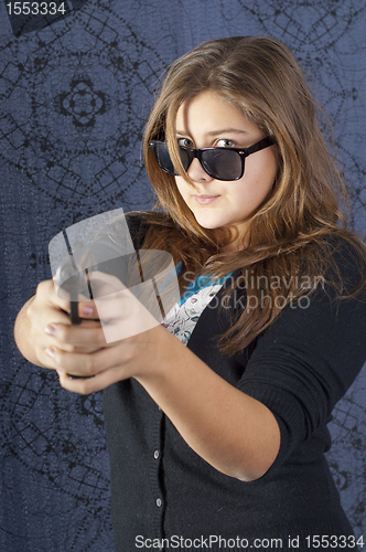 Image of Girl with a weapon