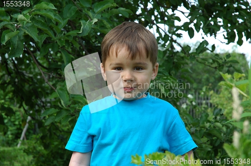 Image of The smiling boy. The happy childhood