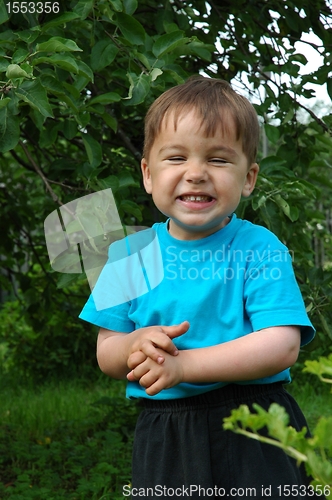 Image of The smiling boy. The happy childhood