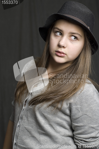 Image of Girl with hat