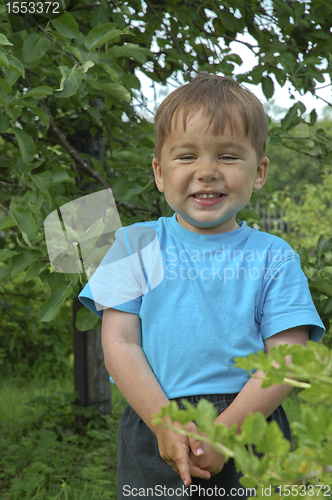 Image of The smiling boy. The happy childhood