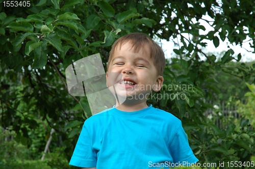 Image of The smiling boy. The happy childhood