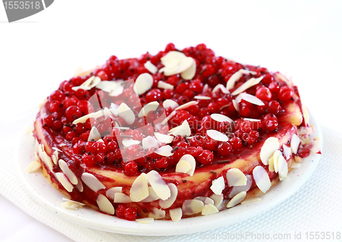 Image of Redcurrant pie with almond