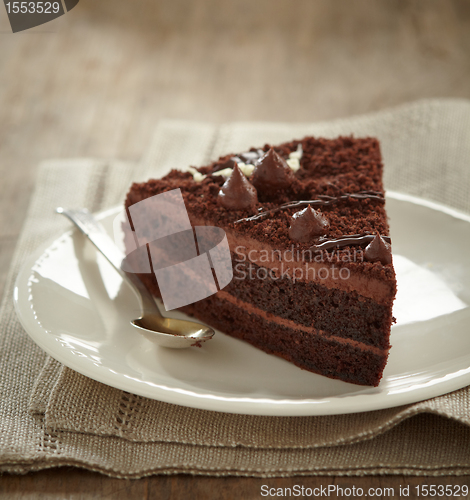 Image of chocolate cake slice