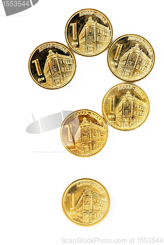 Image of Serbian dinar coins