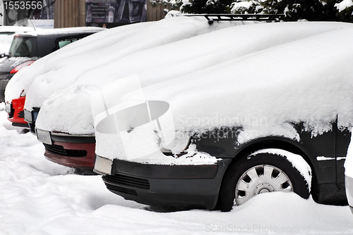 Image of Cars at snow