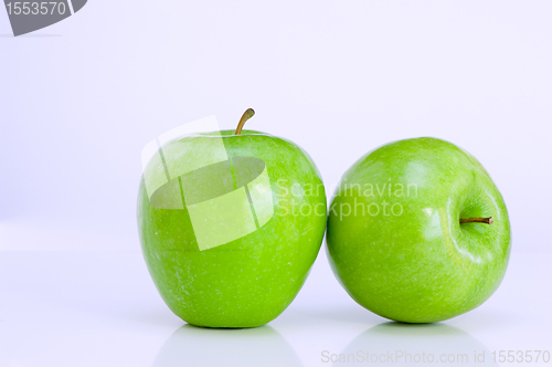 Image of Two green apples