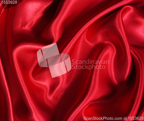 Image of Smooth elegant red silk 