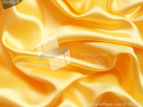 Image of Smooth elegant golden silk can use as background 