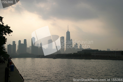 Image of Chicago - Cloudy Skyline