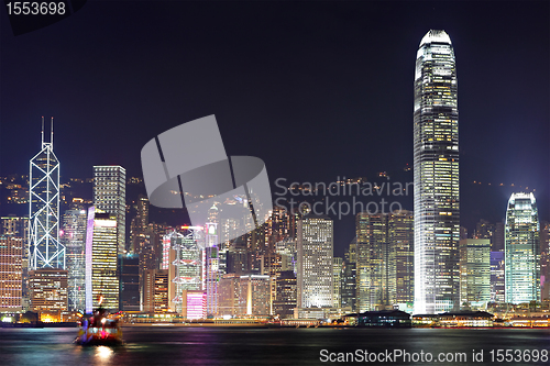 Image of Hong Kong harbor view