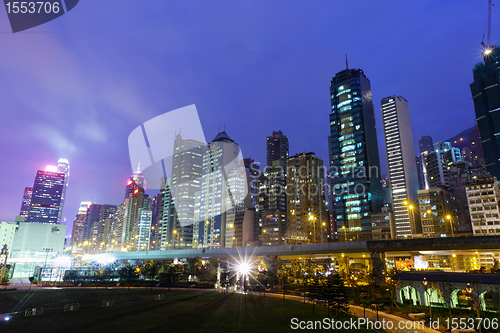 Image of city at night