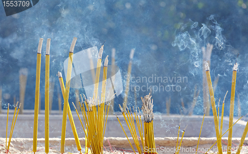 Image of Incense sticks in chinese temple