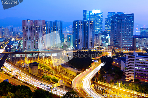 Image of city at night