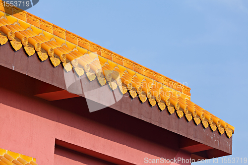 Image of chinese temple roof