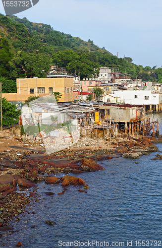 Image of fishing village of Lei Yue Mun in Hong Kong