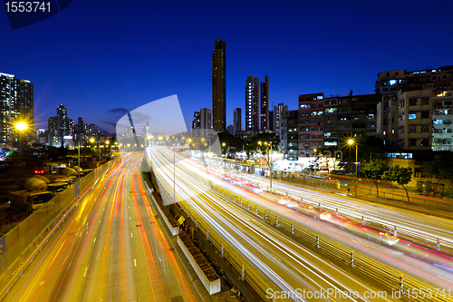 Image of city at night