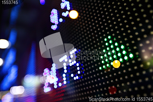 Image of stock market price display abstract