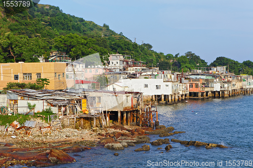 Image of fishing village of Lei Yue Mun in Hong Kong