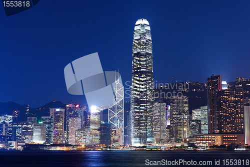 Image of Hong Kong skyline at night
