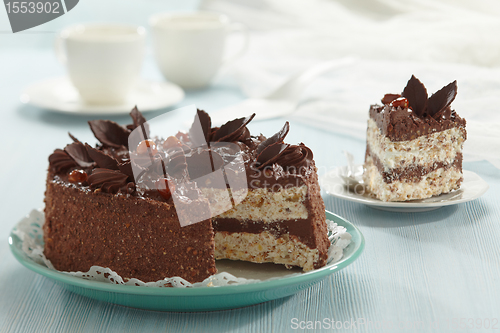 Image of chocolate and hazelnut cake